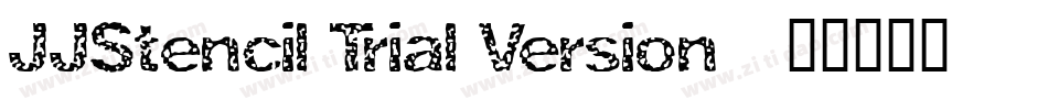 JJStencil Trial Version字体转换